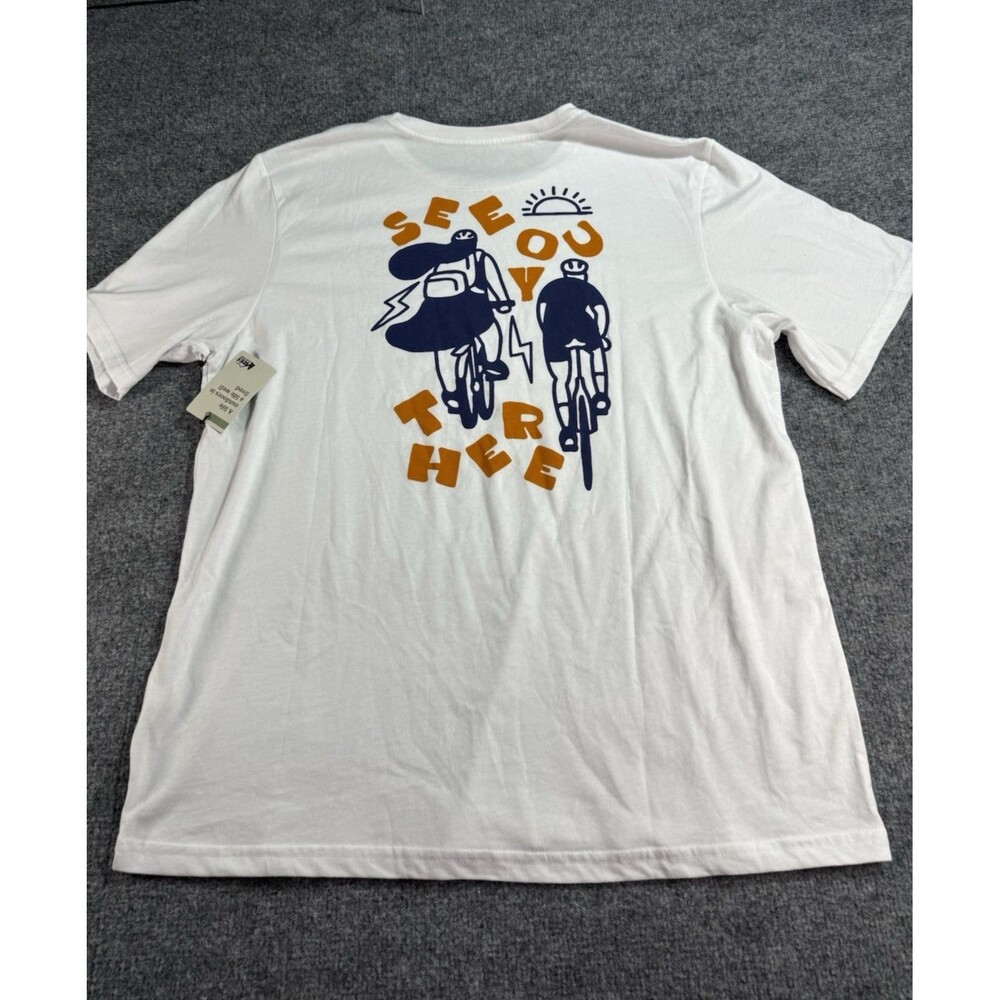 REI Co‑op Unisex T‑Shirt – Size L – White – Outdoor / Biking – NWT - Picture 5 of 7